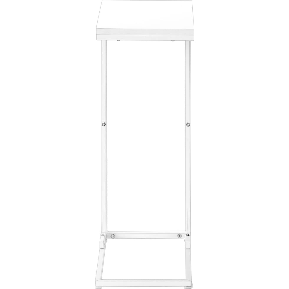 esther white end table   