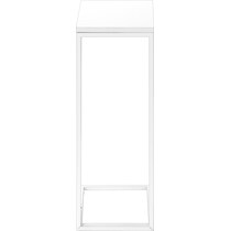 esther white end table   