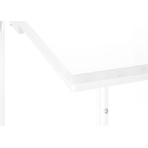 esther white end table   