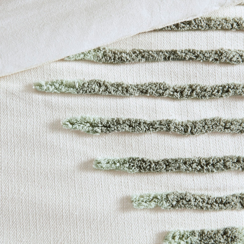 estrella green full queen bedding set   