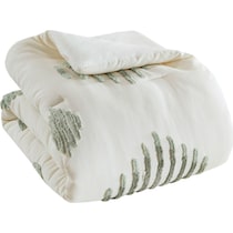 estrella green king california king bedding set   