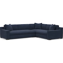 ethan blue  pc sectional with left facing sofa   