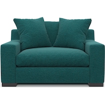 ethan blue chair and a half   