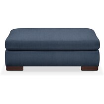 ethan blue ottoman   