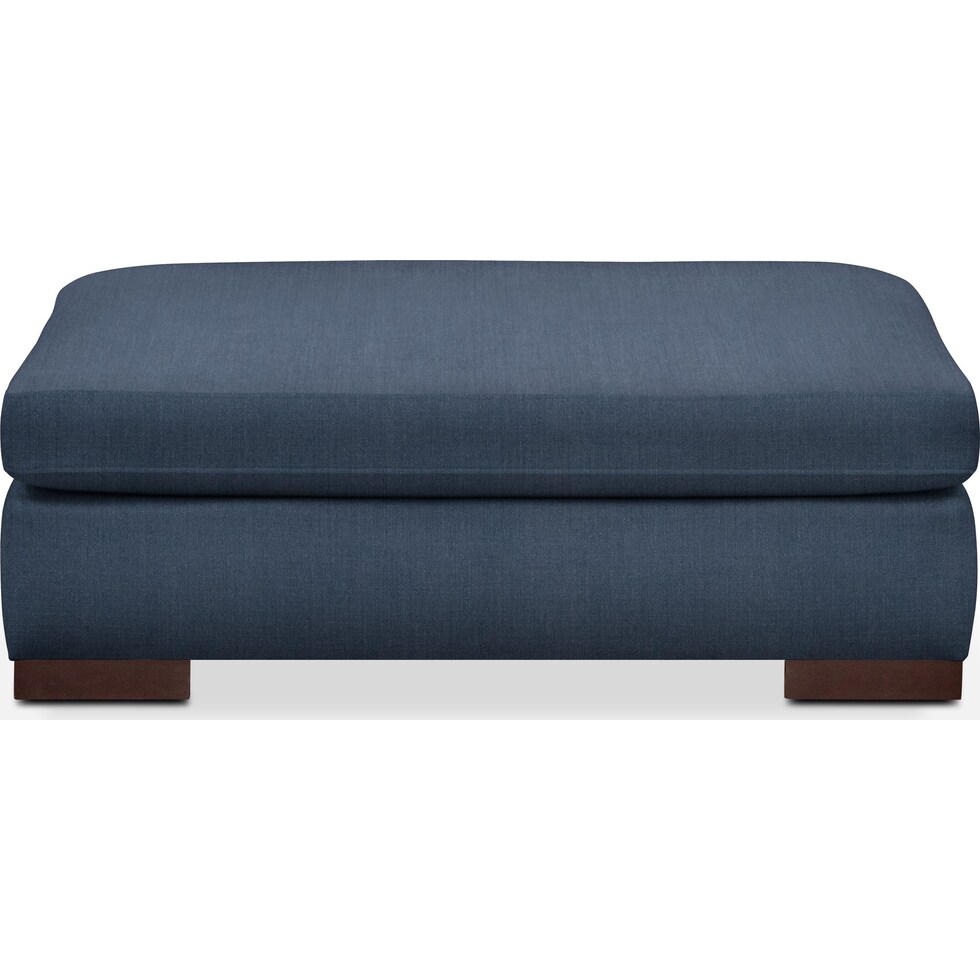 ethan blue ottoman   