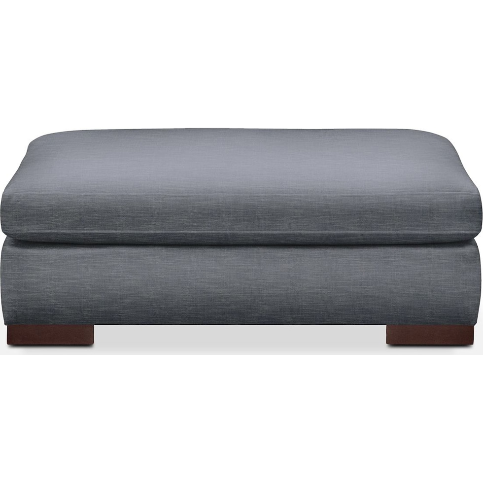 ethan blue ottoman   