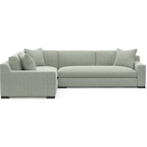 ethan blue sectional   