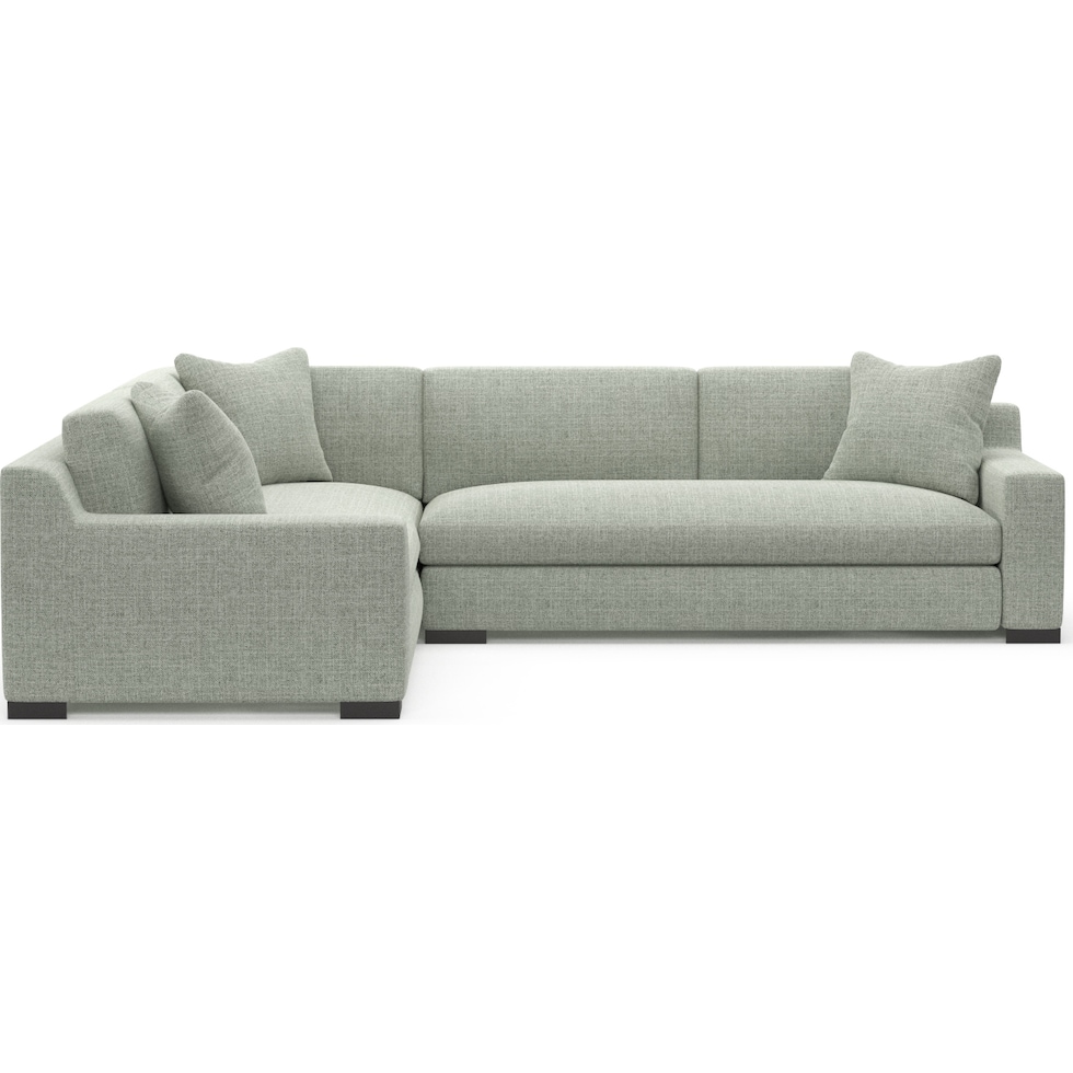 ethan blue sectional   