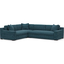 ethan blue sectional   