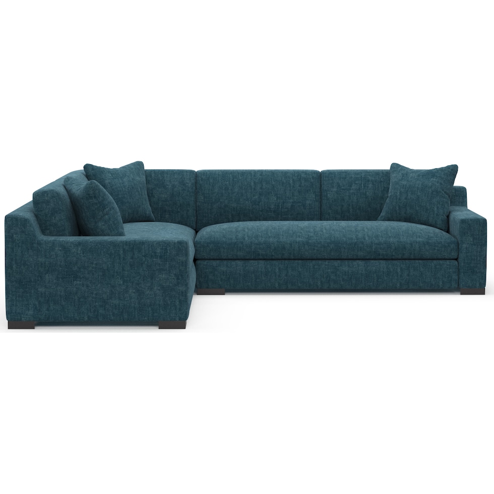 ethan blue sectional   