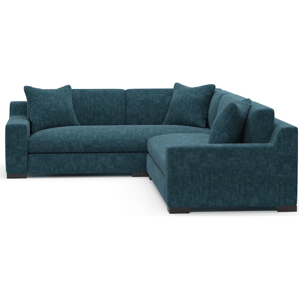 ethan blue sectional   
