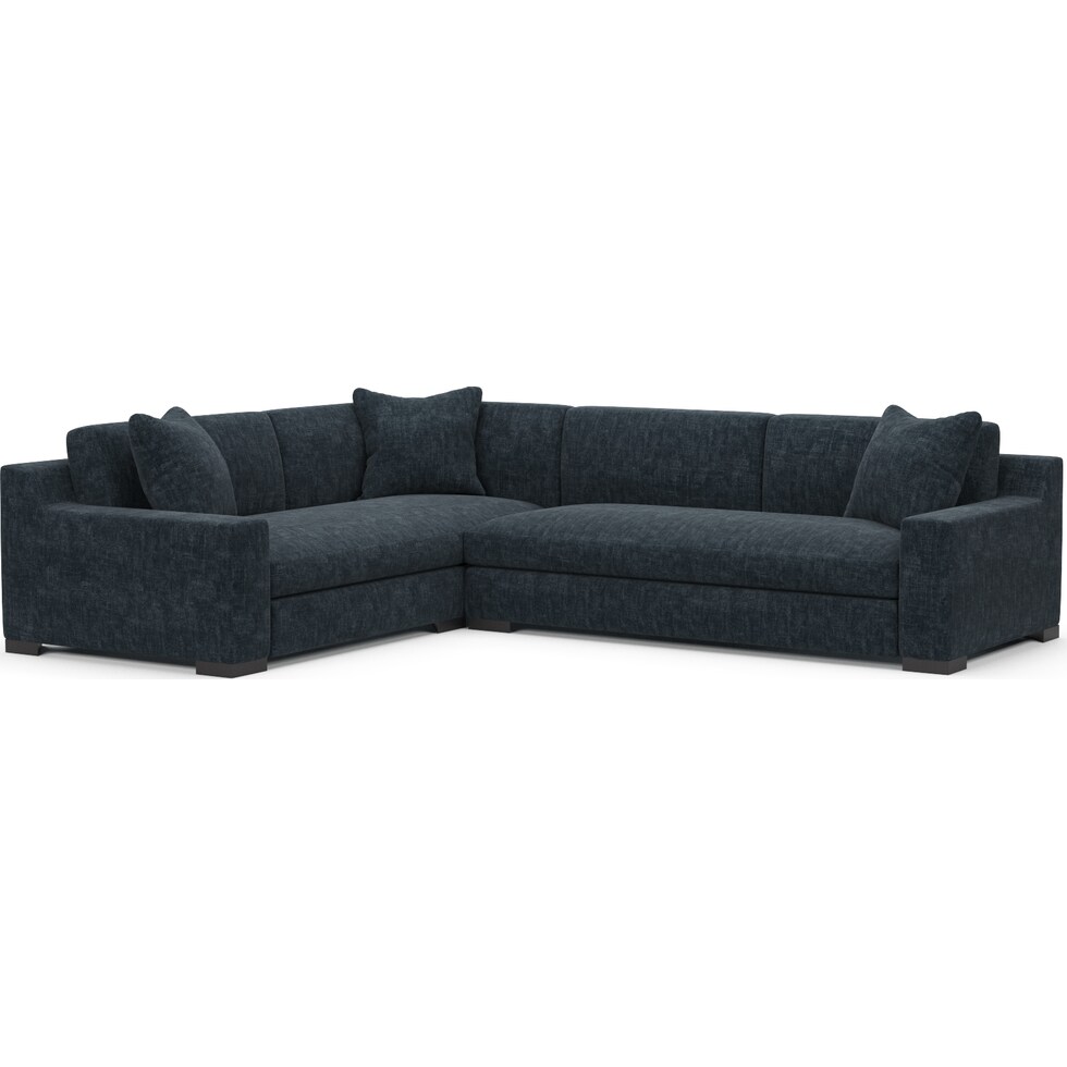ethan blue sectional   