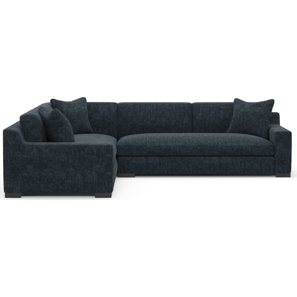 ethan blue sectional   