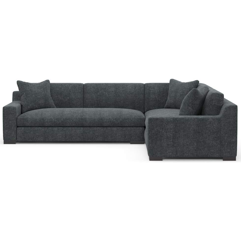 ethan blue sectional   