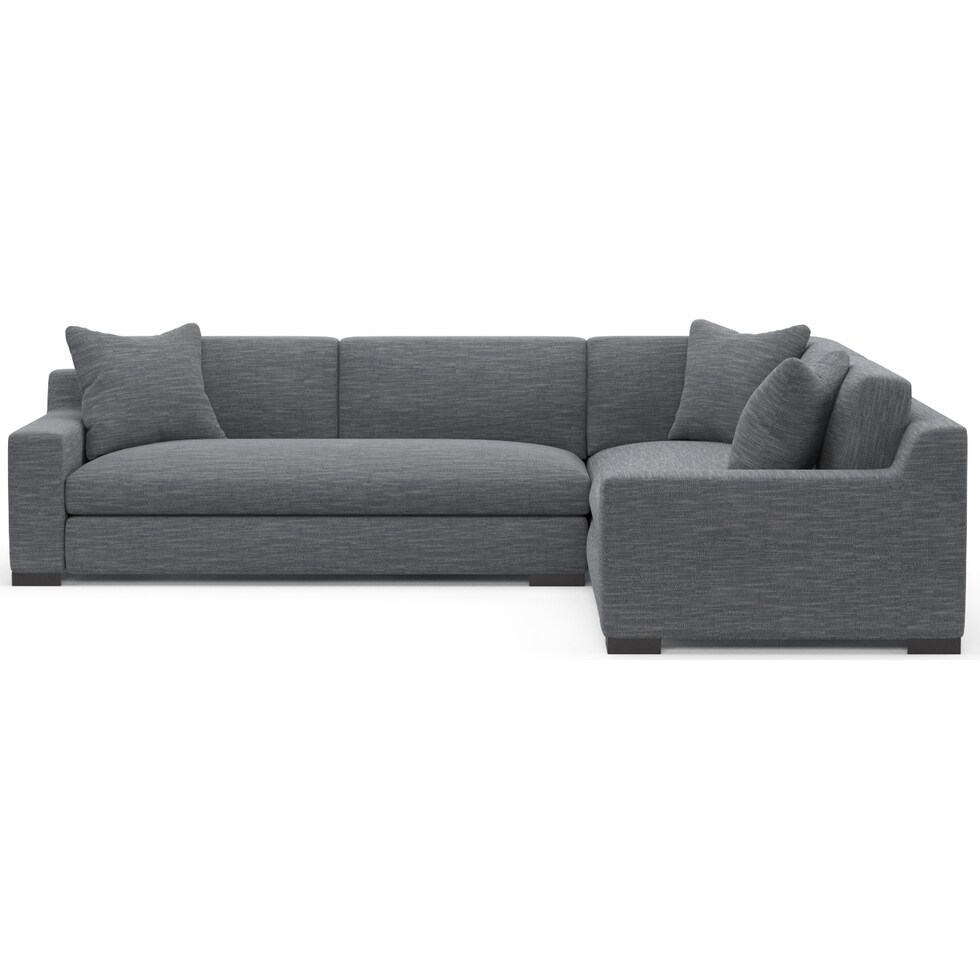 ethan blue sectional   