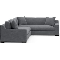 ethan blue sectional   