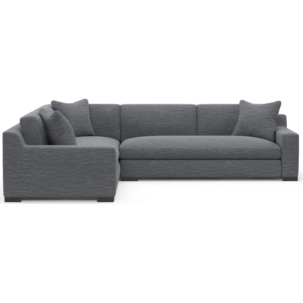 ethan blue sectional   