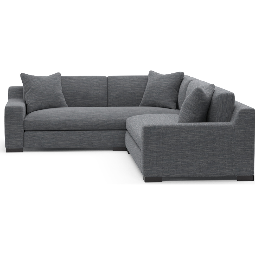 ethan blue sectional   