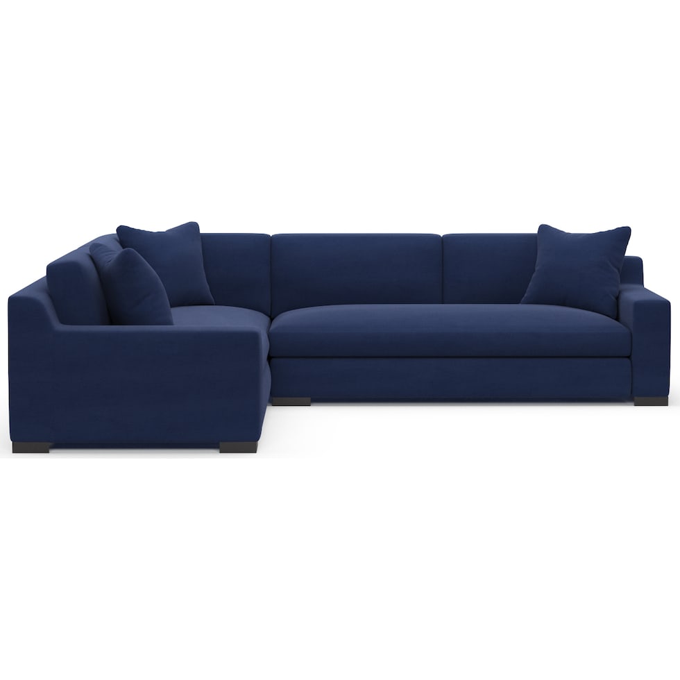 ethan blue sectional   