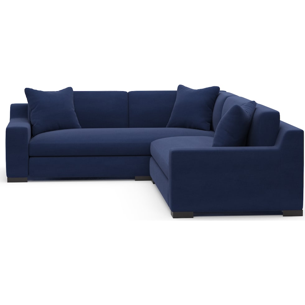 ethan blue sectional   