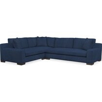 ethan blue sectional   