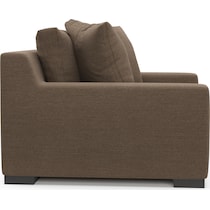 ethan dark brown chair and a half   