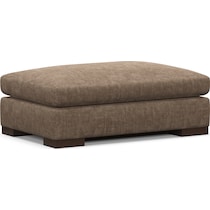 ethan dark brown ottoman   