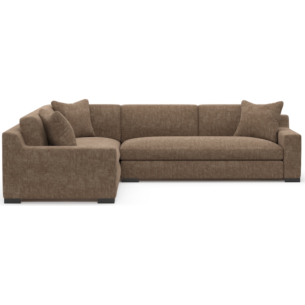 ethan dark brown sectional   