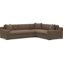 ethan dark brown sectional   