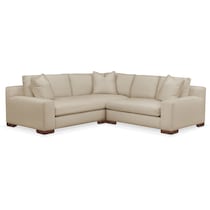 ethan depalma taupe  pc sectional with right facing loveseat   