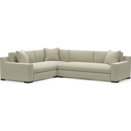 Ethan Foam Comfort Eco Performance 2-Piece Sectional - Broderick Charcoal