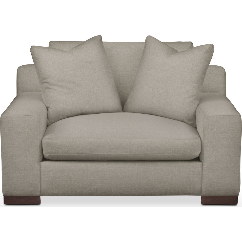 ethan gray chair and a half   