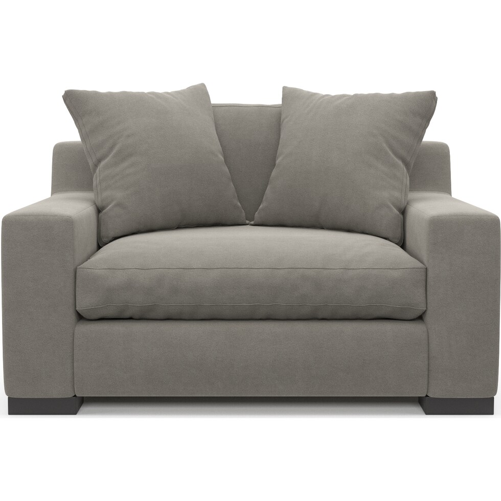 ethan gray chair and a half   
