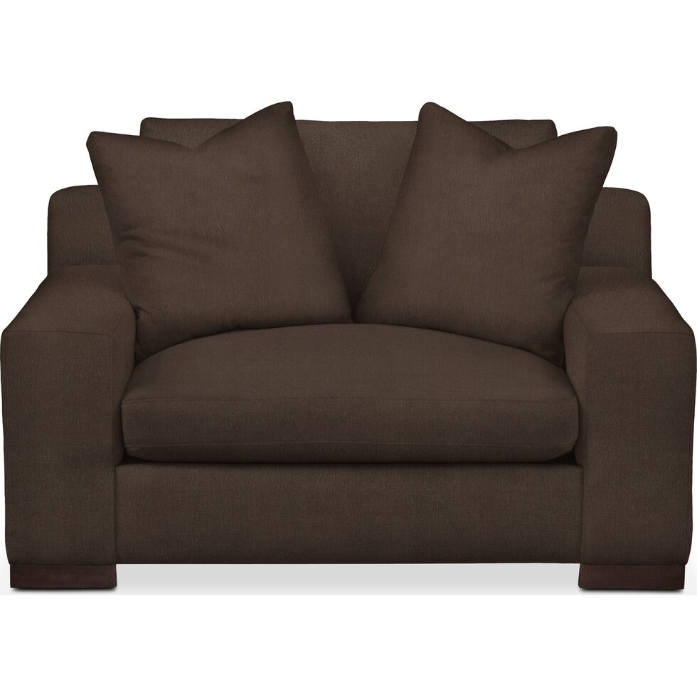 ethan gray chair and a half   