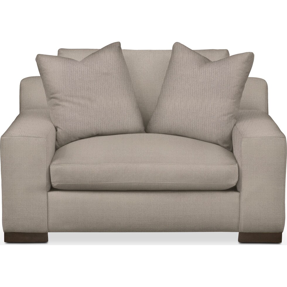 ethan gray chair and a half   