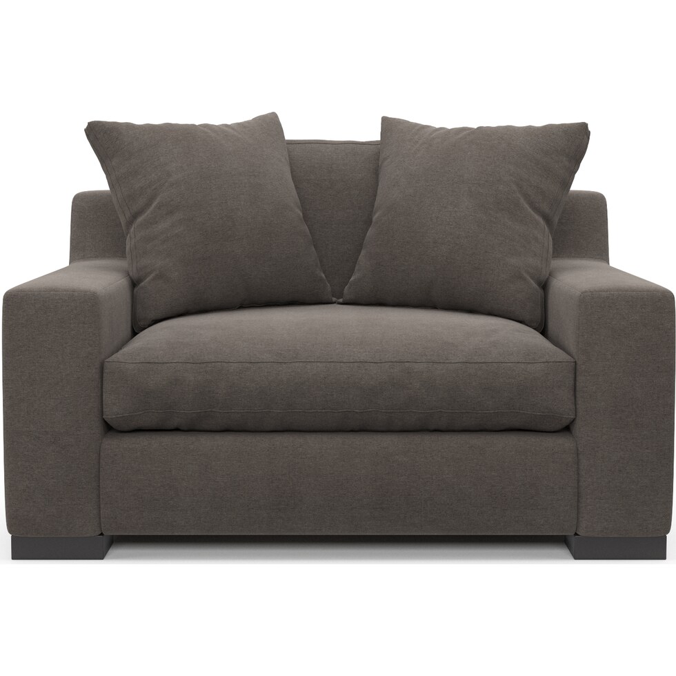 ethan gray chair and a half   