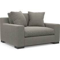 ethan gray chair and a half   