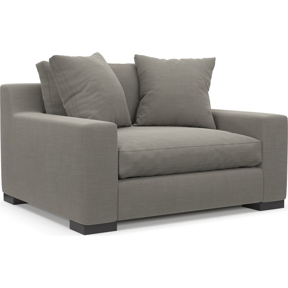 ethan gray chair and a half   