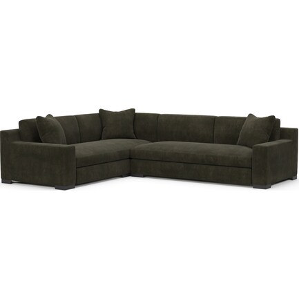 Ethan Foam Comfort 2-Piece Sectional with Right-Facing Sofa - Bella Louden
