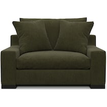 ethan green chair and a half   