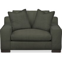 ethan green chair and a half   