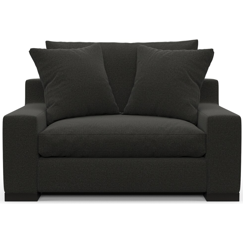 ethan liv onyx chair and a half   