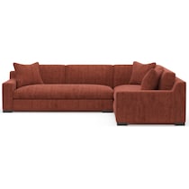 ethan orange sectional   