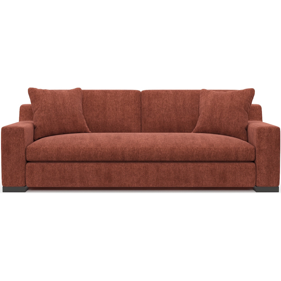 ethan orange sofa   