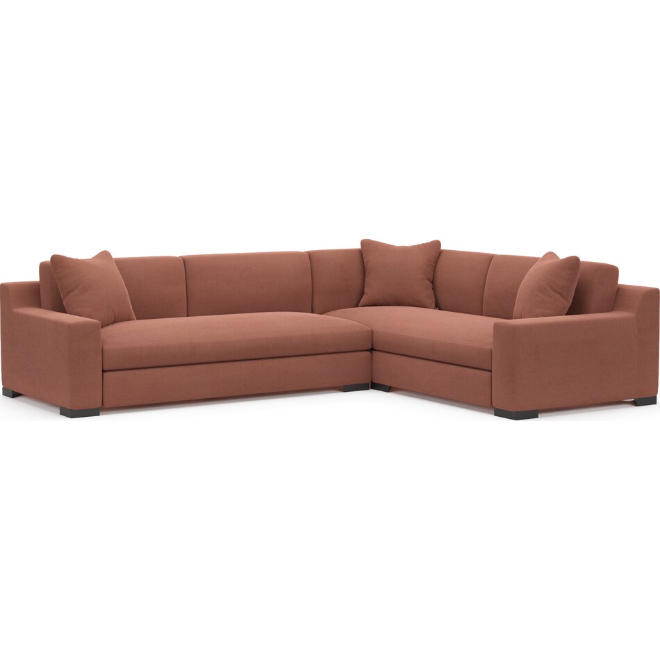 ethan pink  pc sectional   