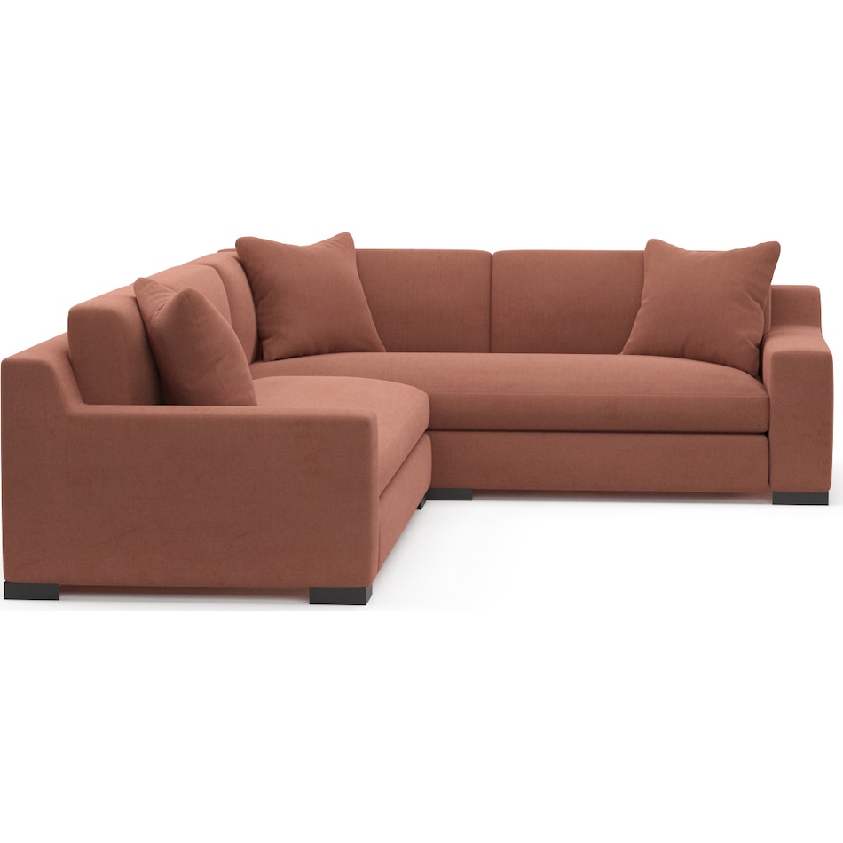 ethan pink  pc sectional   
