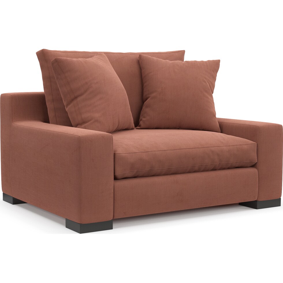 ethan pink chair and a half   