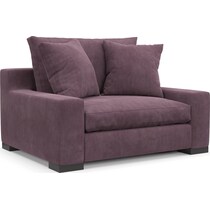 ethan purple chair and a half   