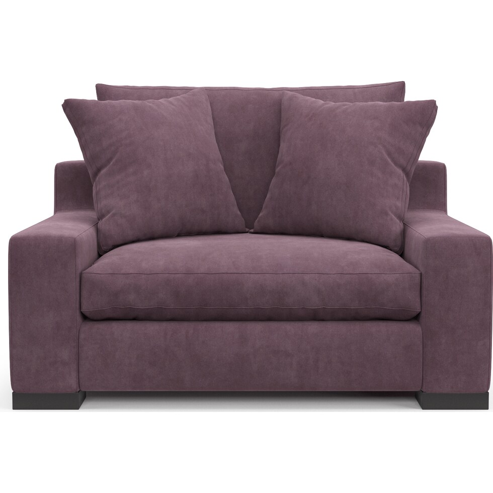 ethan purple chair and a half   