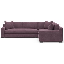 ethan purple sectional   